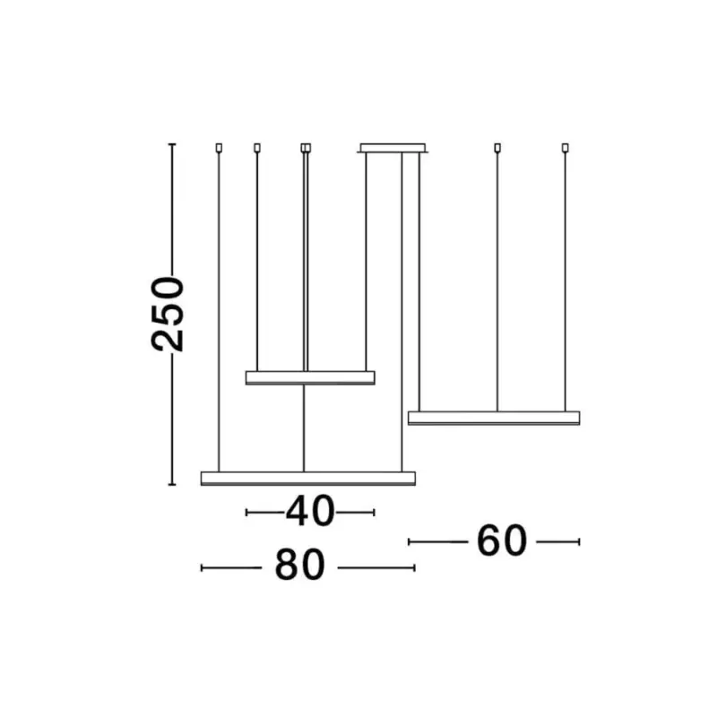 Luster NOVA LUCE 9345652 LED 181W 8891lm 3000K 230V IP20